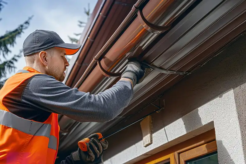 Travaux de zinguerie sur gouttière